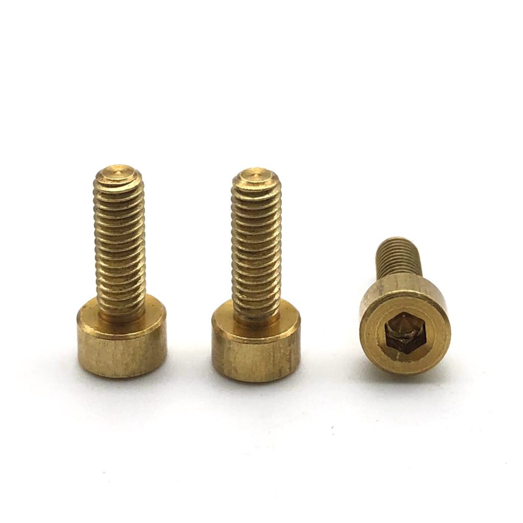 small brass precision screws