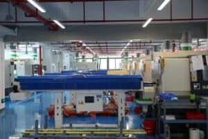 Precision screw machining operation on Swiss CNC lathe